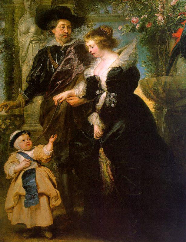 Peter Paul Rubens Rubens with his Wife, Helene Fourmont and Their Son, Peter Paul oil painting image